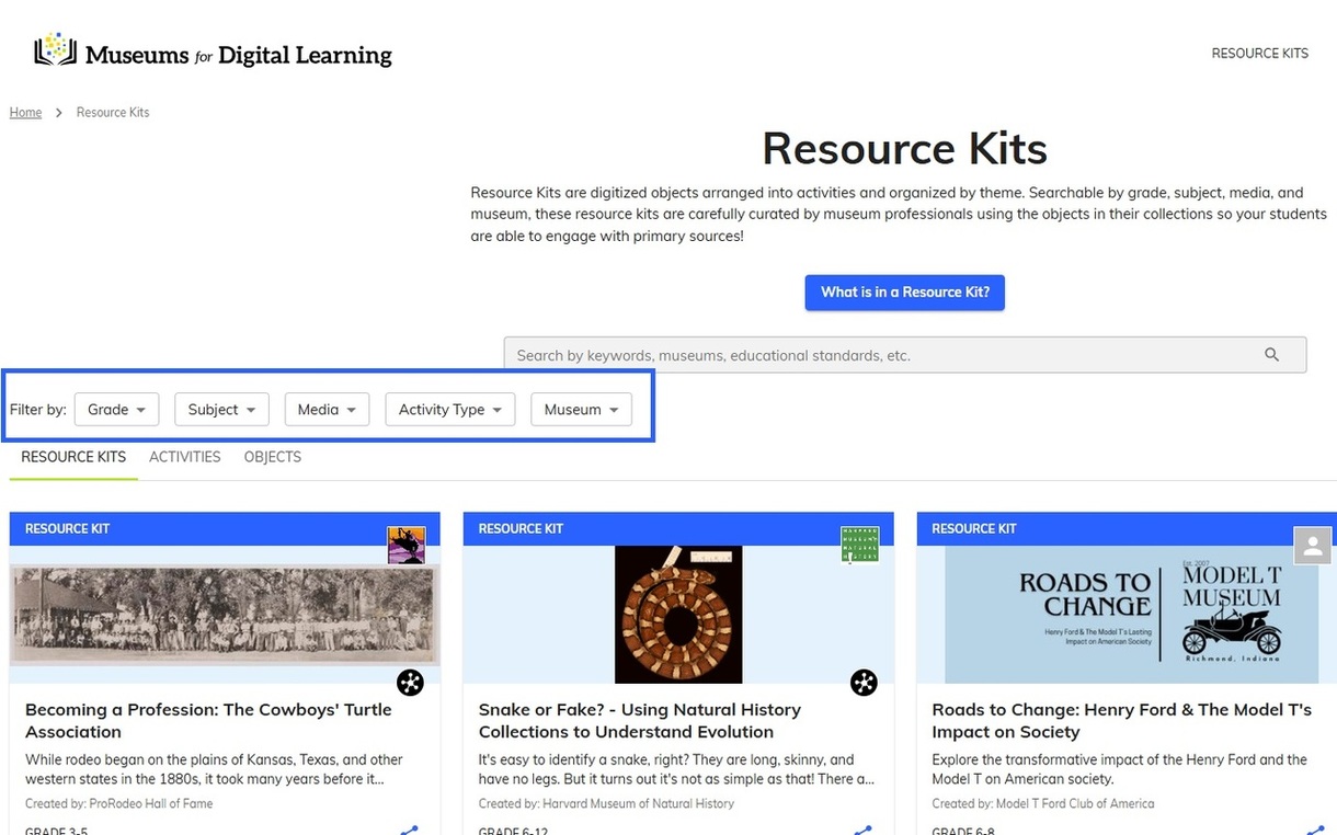 MDL resource kits page